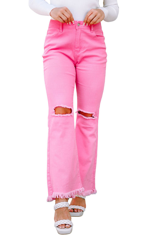 Pink Flare Jeans: Retro Charm for You