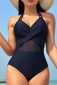 Enchanted Sapphire Romance Halterneck Swimsuit