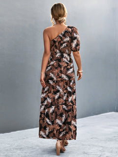 Elegant One Shoulder Maxi Dress