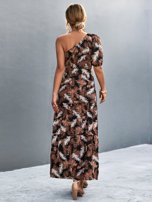 Elegant One Shoulder Maxi Dress