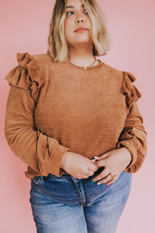 Enchanted Romance Ruffle Top: Graceful Elegance 💕