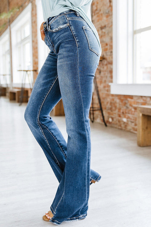 Sky Blue Flare Jeans: Your Style Essential!