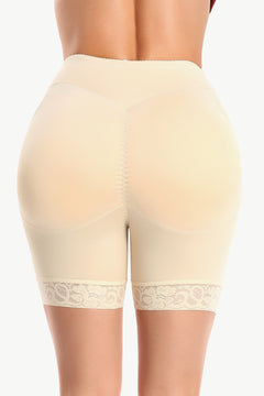 Curvy Confidence Lace Trim Shaping Shorts