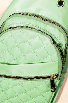 Fame Multi-Layer Zipper Crossbody Bag: Organised Elegance