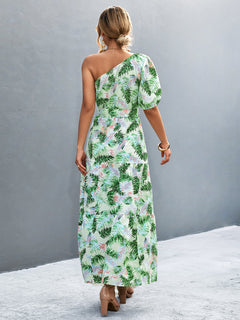 Elegant One Shoulder Maxi Dress