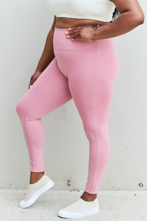 Zenana Light Rose High Waist Leggings