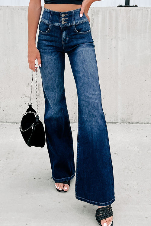 Blue Bliss Flare Jeans: Chic & Comfortable!