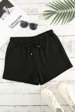 Stay comfy & stylish with Black Drawstring Shorts!