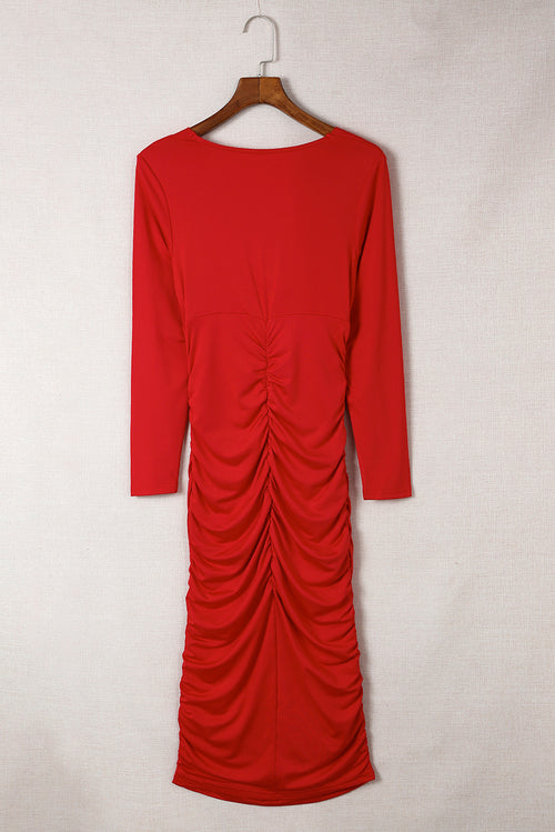 Fiery Red Sheath Dress: Celebrity Style Glamour