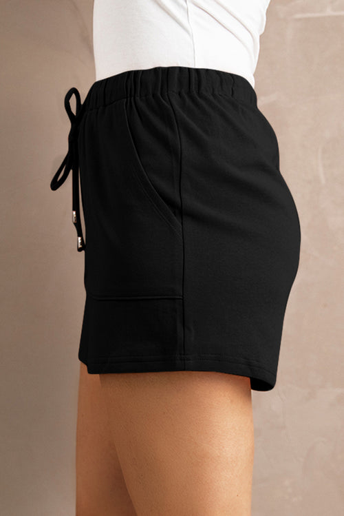 Stay comfy & stylish with Black Drawstring Shorts!