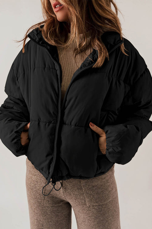 Stay Stylish & Warm with Black Puffer Coat