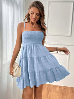 Elegant Smocked Tiered Dress for Effortless Chic