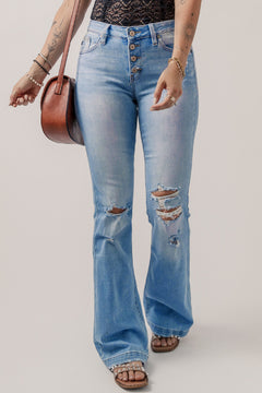 Beau Blue Flare Jeans: Effortless Coolness Guaranteed!