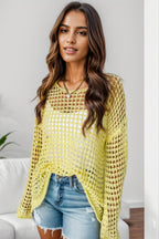 Cosy Openwork Knit Top: Effortless Style & Comfort