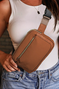 Desert Palm Multi-Zip Crossbody: Organised Elegance