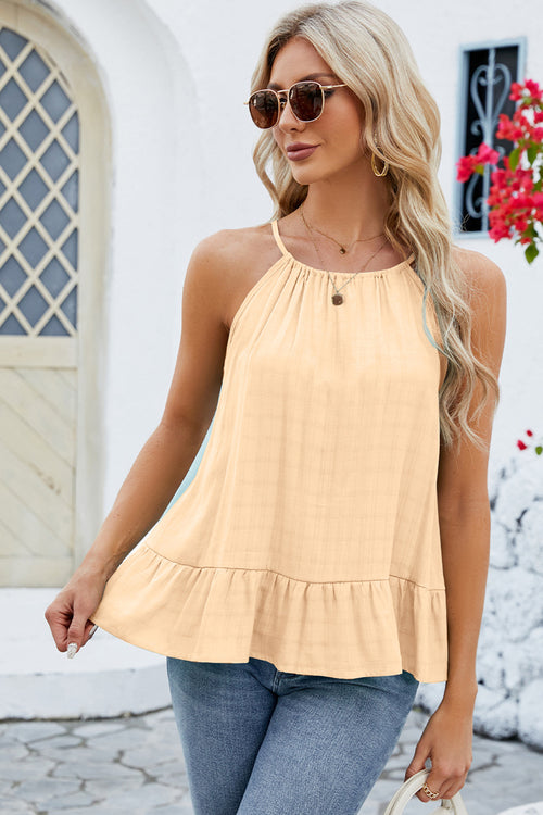 Elegant Whisper Ruffled Cami