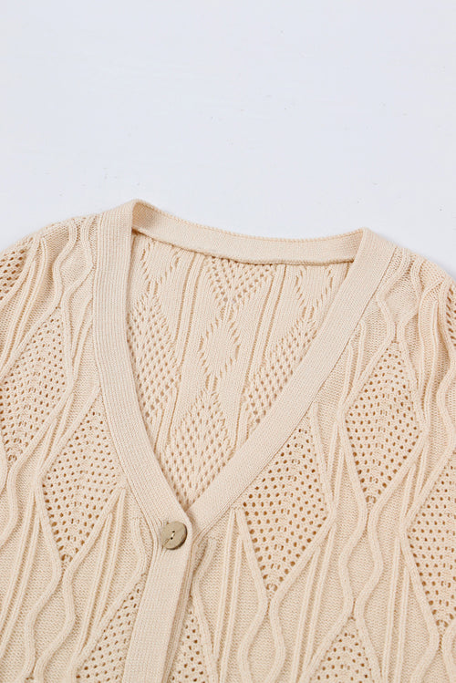 Enchanted Apricot Elegance Cardigan