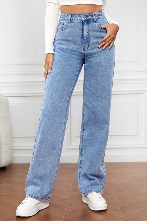 High Waist Straight Jeans: Your New Fave! 🌟