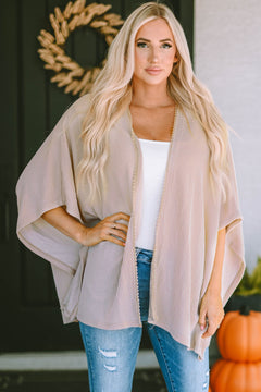 Get Summer Ready with Lace Trim Kimono