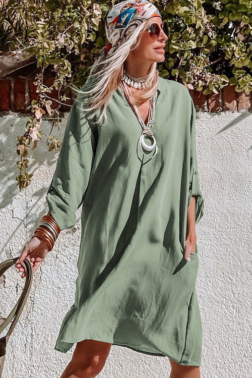 Green Flowy Dress for Effortless Elegance