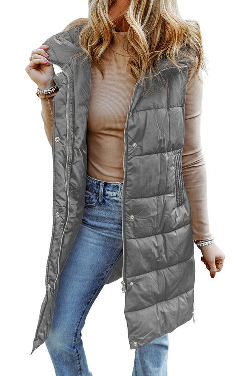 Stay Chic & Cozy in Dark Grey Vest!