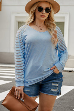 Enchanted Sheer Elegance V-Neck Top