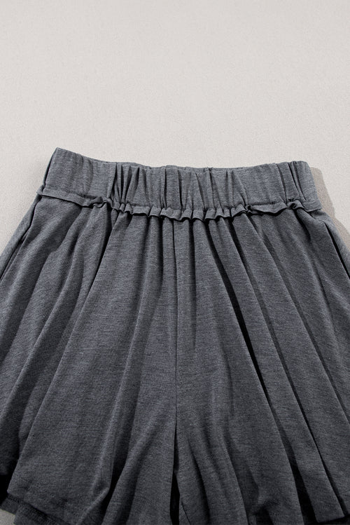 Comfy Gray Culotte Shorts for Everyday Chic