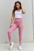 Zenana Light Rose High Waist Leggings