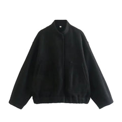 Enchanting Y2K Stand Collar Jacket