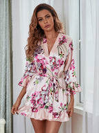 Luxurious Stardust Belted Robe for Women ⭐