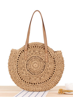 Straw Woven Beach Bag: A Summer Dream.