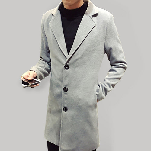 Unrivalled Woolen Elegance: Men's Autumn Coat