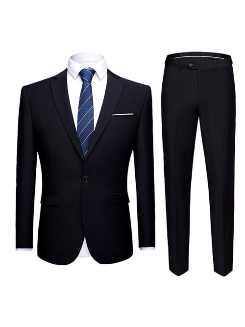 Sophisticated Men's Slim Fit Business Suit