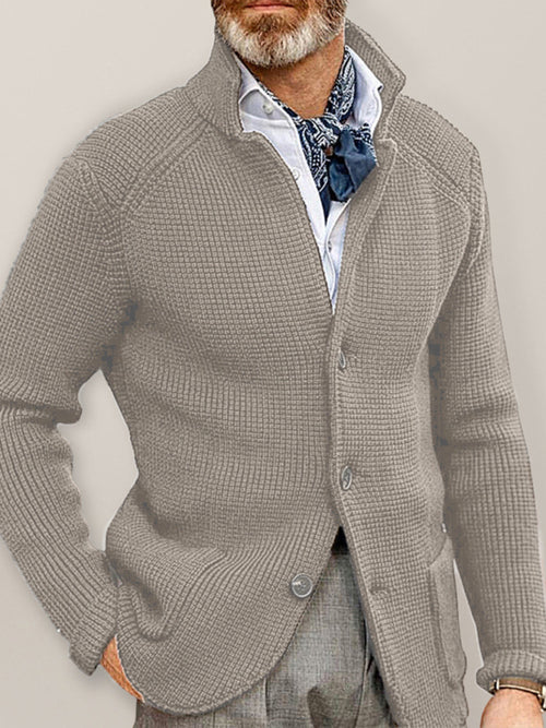 Sweater Winter Sweater Stand Collar Cardigan Foreign Trade Men's Knitted Jacket