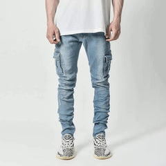Men's Side Pocket Skinny Jeans: Modern Elegance