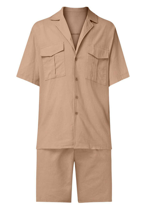 Havana Linen Set: Hemingway's Sunlit Elegance