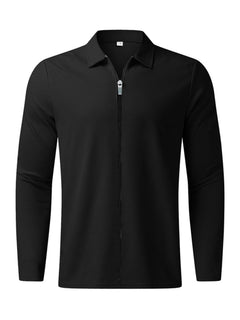 Classic Waffle Zip Jacket for Men