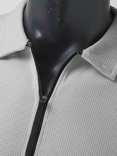 Classic Waffle Zip Jacket for Men