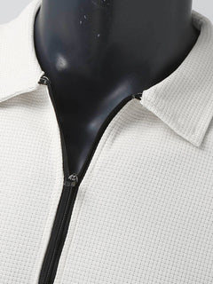 Classic Waffle Zip Jacket for Men