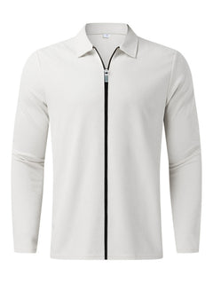 Classic Waffle Zip Jacket for Men