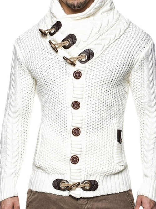 Timeless elegance: Luxe Turtleneck Button Sweater