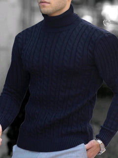 The Noble Turtleneck: Timeless elegance in knit.