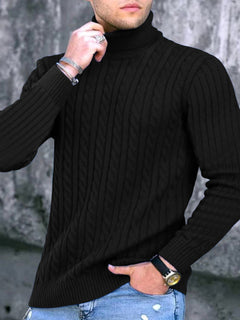 The Noble Turtleneck: Timeless elegance in knit.