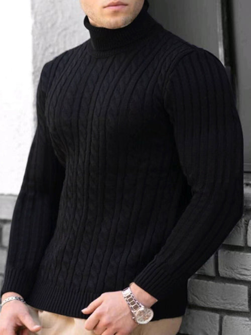 The Noble Turtleneck: Timeless elegance in knit.