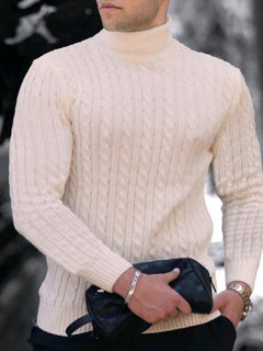 The Noble Turtleneck: Timeless elegance in knit.