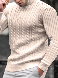 The Noble Turtleneck: Timeless elegance in knit.