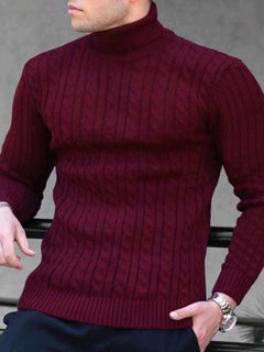 The Noble Turtleneck: Timeless elegance in knit.