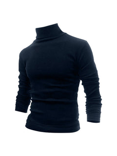 Luxuriant Men's Solid Turtleneck: Elegance in Warmth