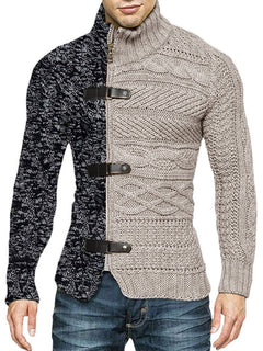 Boldly Stylish High-Necked Knit: Modern Elegance