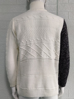 Boldly Stylish High-Necked Knit: Modern Elegance